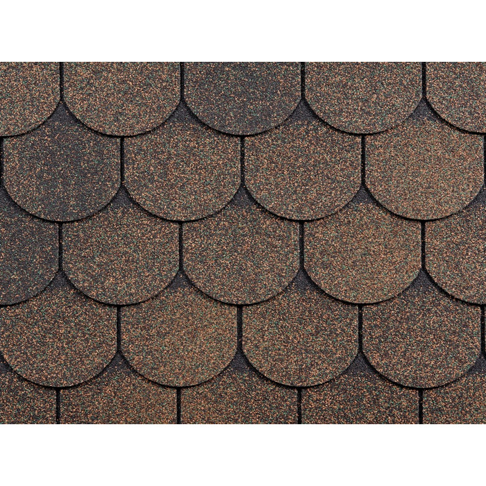 Мягкая черепица Ruflex (Руфлекс) ORNAMI PREMIUM Медный отлив