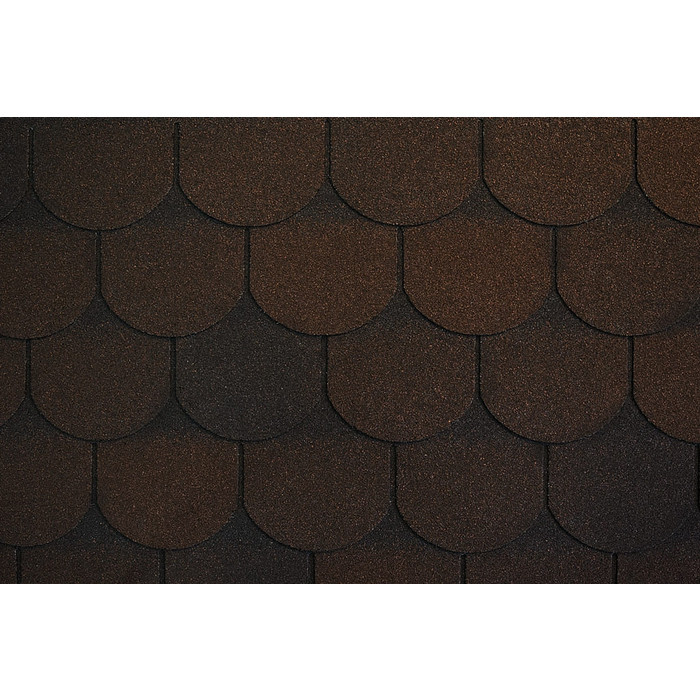 Мягкая черепица Ruflex (Руфлекс) ORNAMI PREMIUM RAL 8017 Темный шоколад